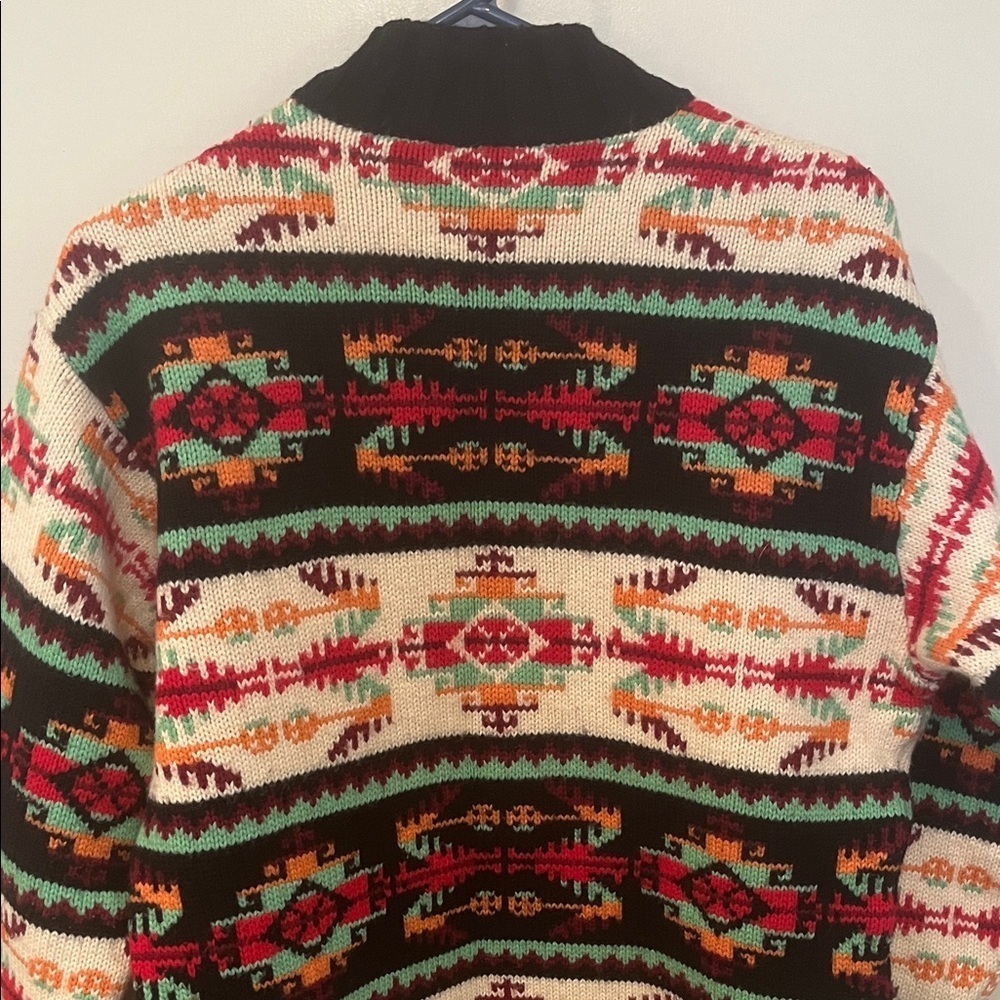 Kookai Italian Wool Blend Multicolor Patterned Sweater Medium - Picture 12 of 13